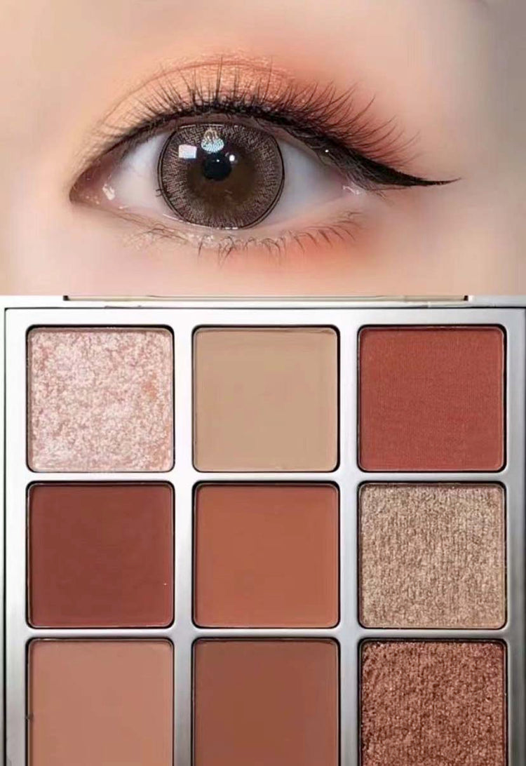 9-colors eyeshadow is easy to color